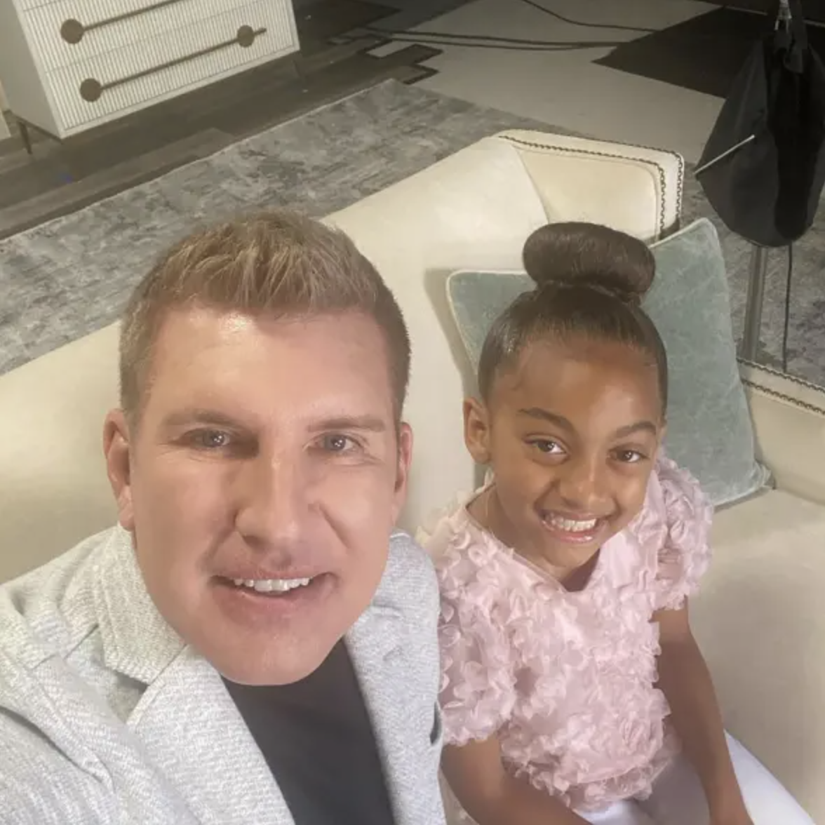 Todd Chrisley with his granddaughter Chloe Chrisley